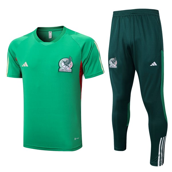 Trainingshirt Mexiko Komplett Set 2022-23 Grün